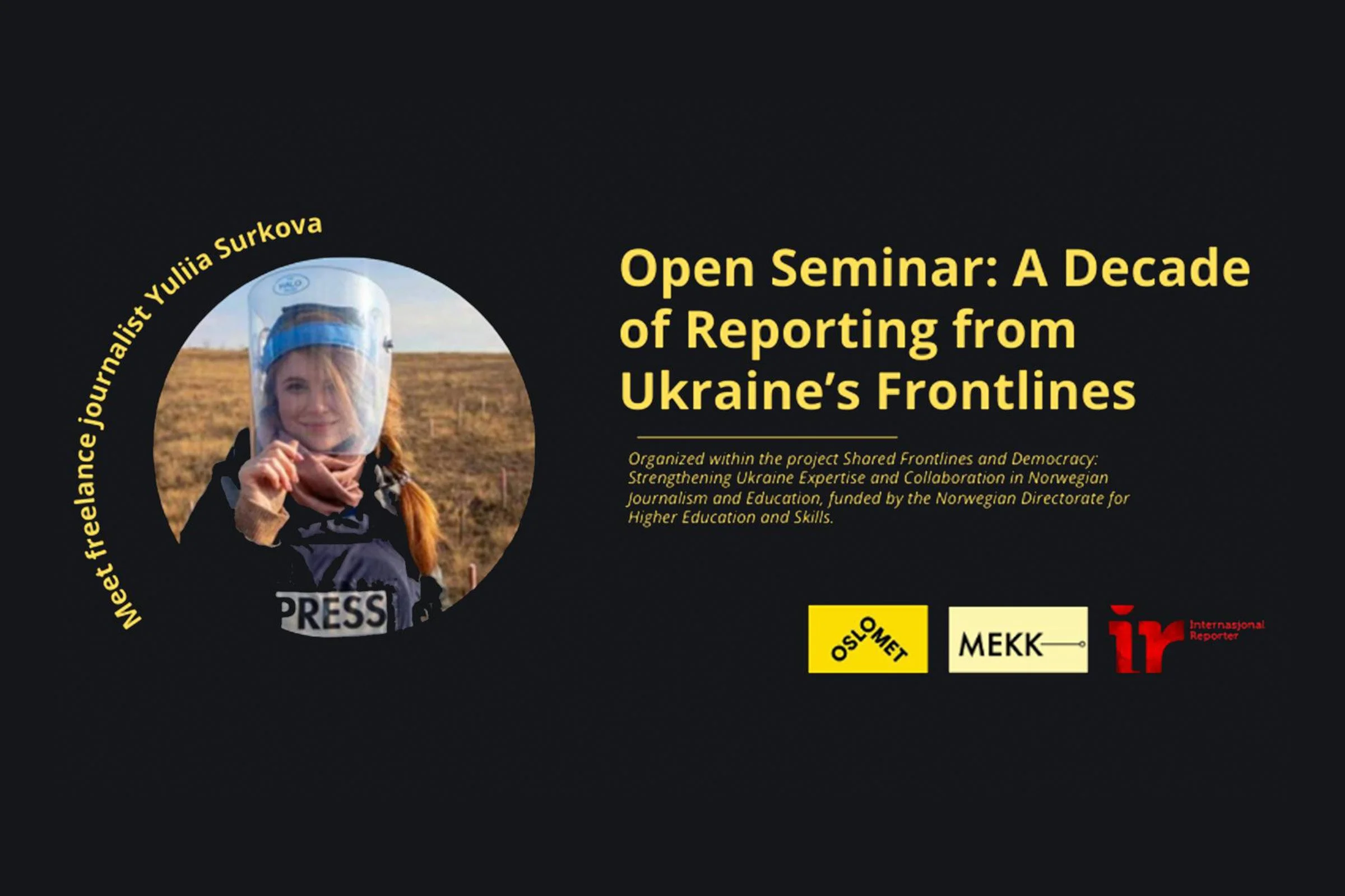 10 år med krig – møt Yuliia Surkova i Oslo