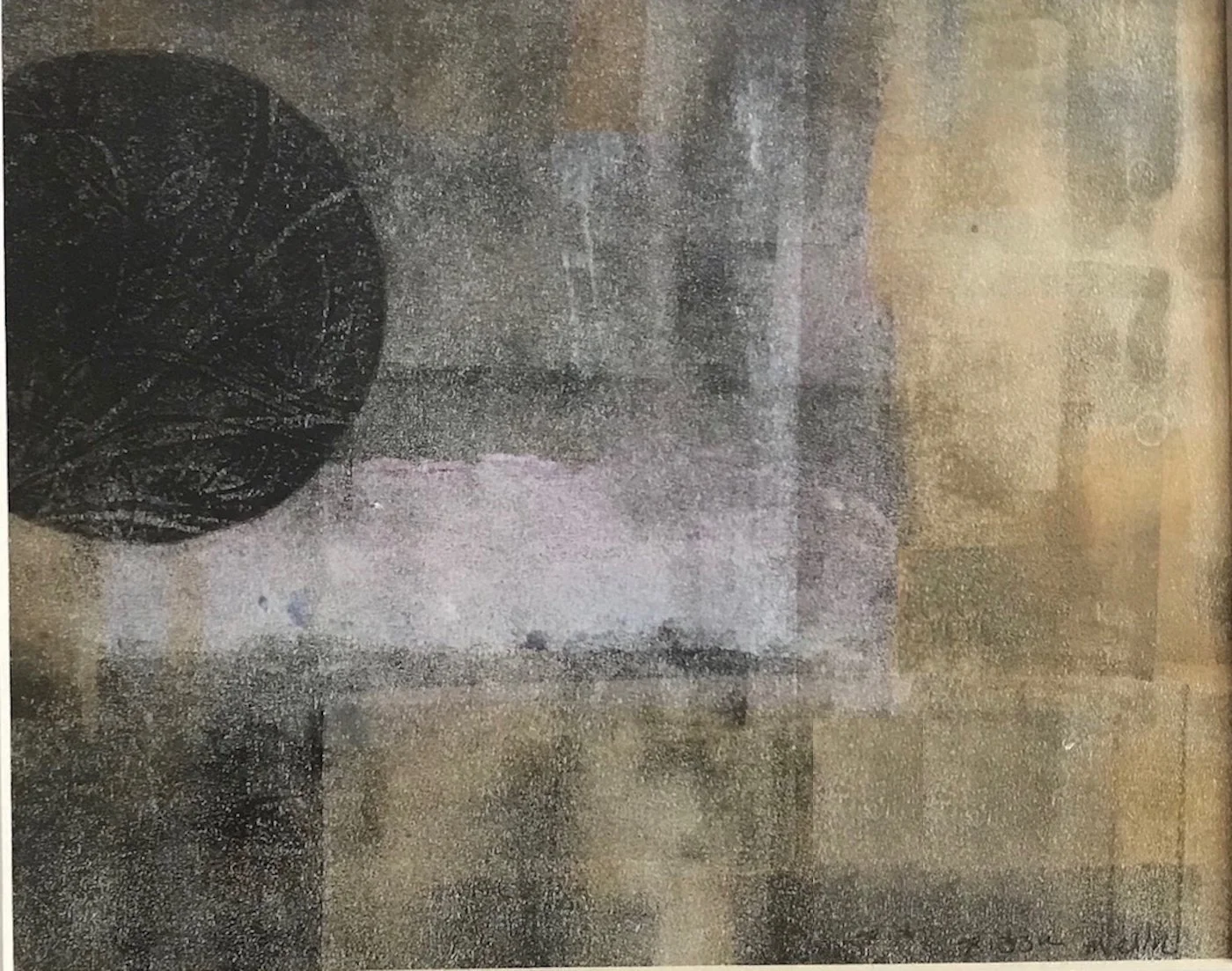 EVENING APPROACH, Monotype, 11" x 14"