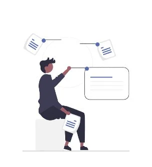 focused person multitasking