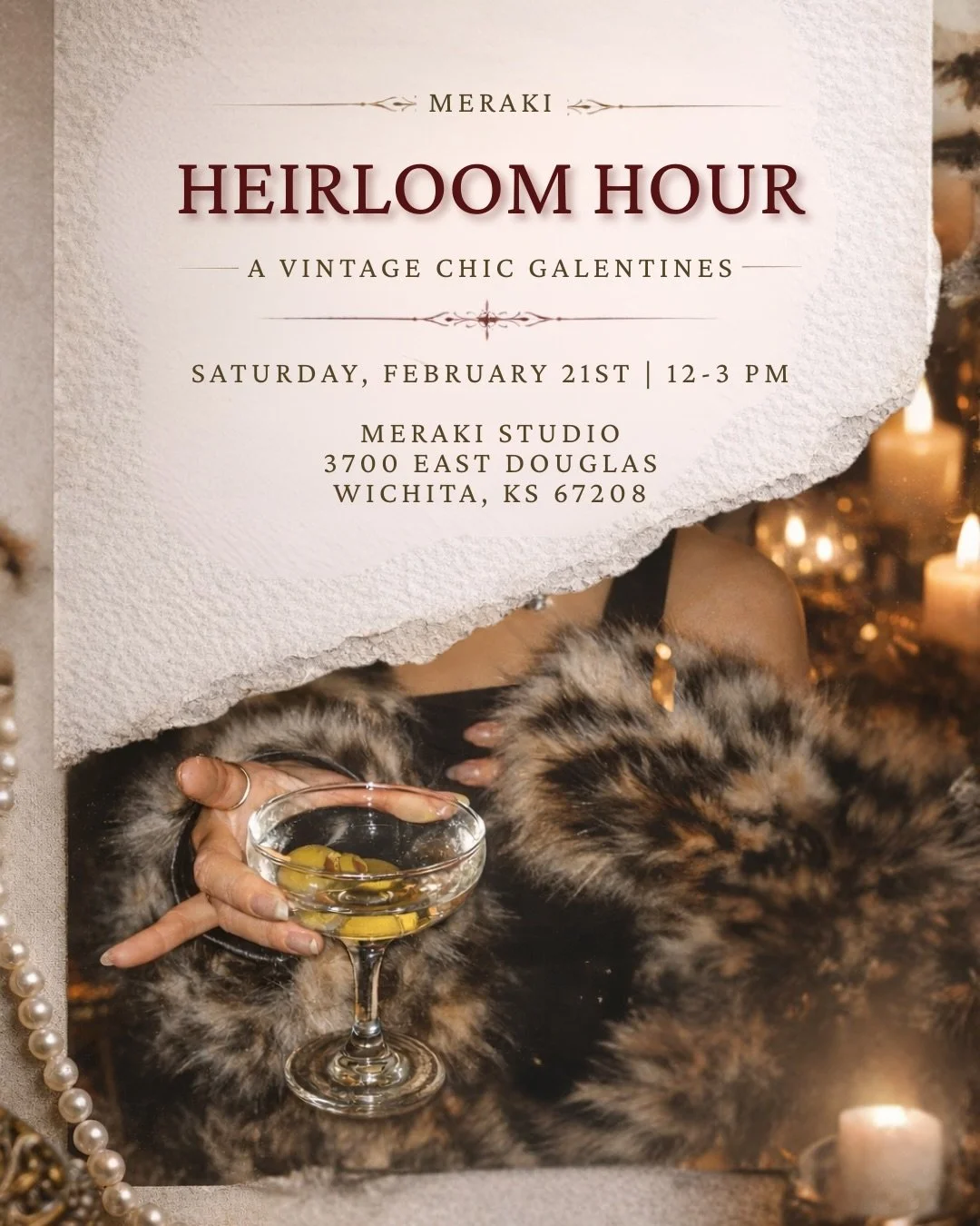 It&rsquo;s time for our favorite holiday!! 
Our 3rd Annual Galentine&rsquo;s at Meraki is calling ✨

Saturday, February 21 | 12&ndash;3 PM

Join us for an afternoon of sipping, shopping, and celebrating while supporting our favorite local businesses.
