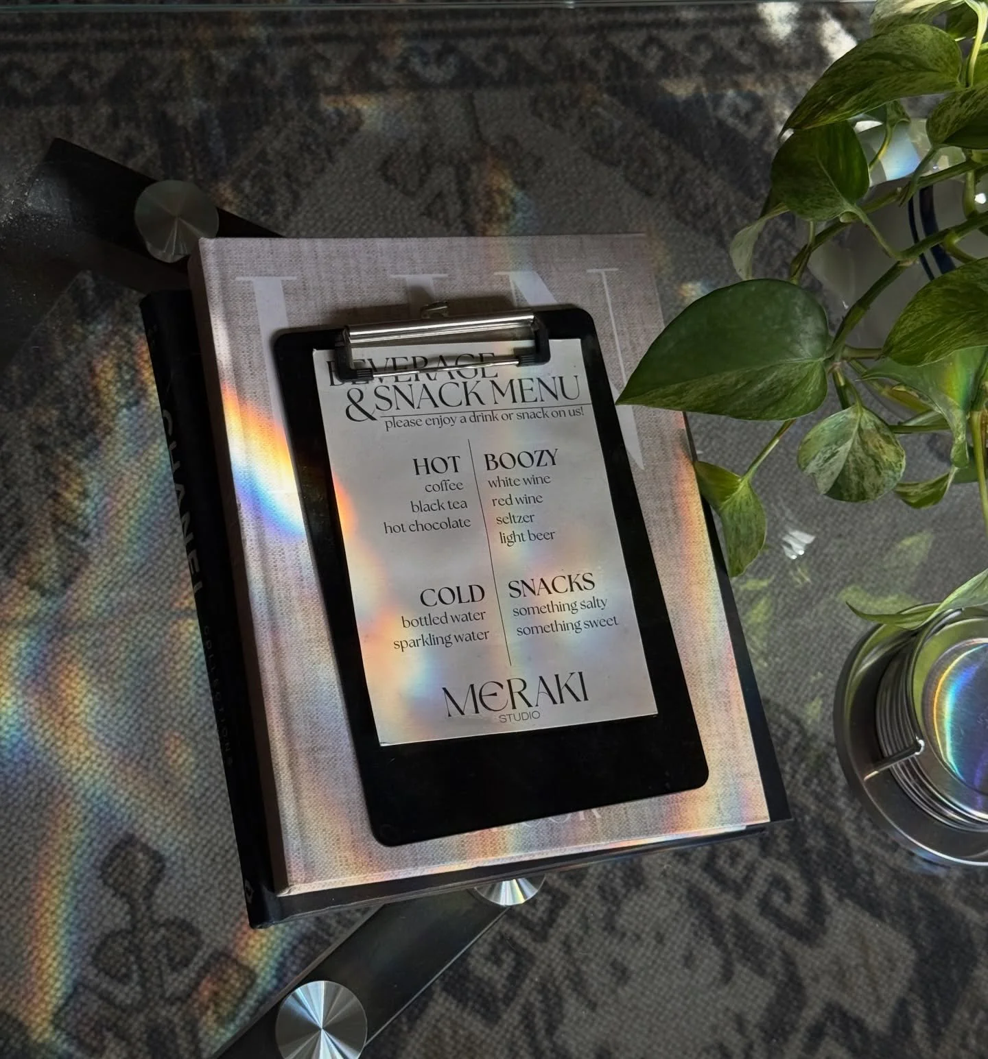 Our curated selection of refreshments is yours to enjoy &mdash; please help yourself and make your time with us even more luxurious!