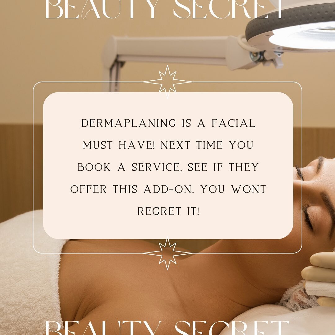 Dermaplaning! My favorite facial add on!
 

#beautytips
#beautysecrets 
#naturalbeauty
#beautybloggers 
#selfcaretips
#healthylifestyle
#beautyquotes