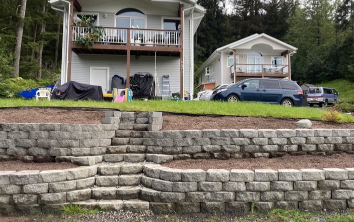 Paver stairway