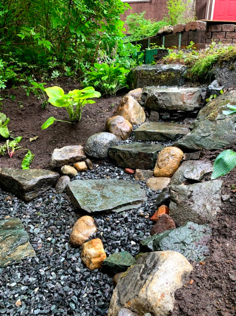 Rock stairway