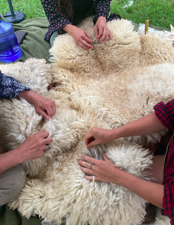 Brain tanning class.