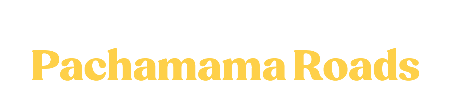 Text on a black background: "Through the Pachamama Roads: An odyssey where nature, culture, and wildlife come together."