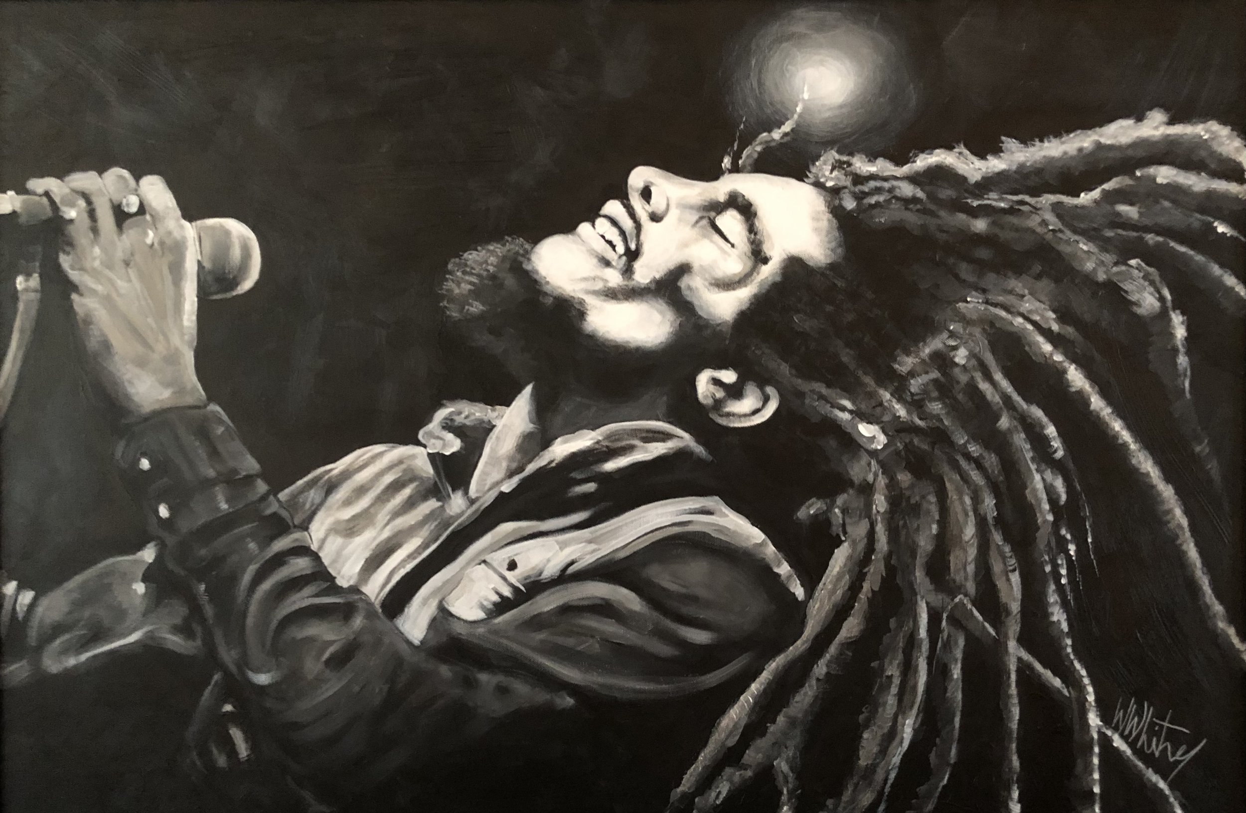 Bob Marley "Rastaman Vibration" 36"x24"