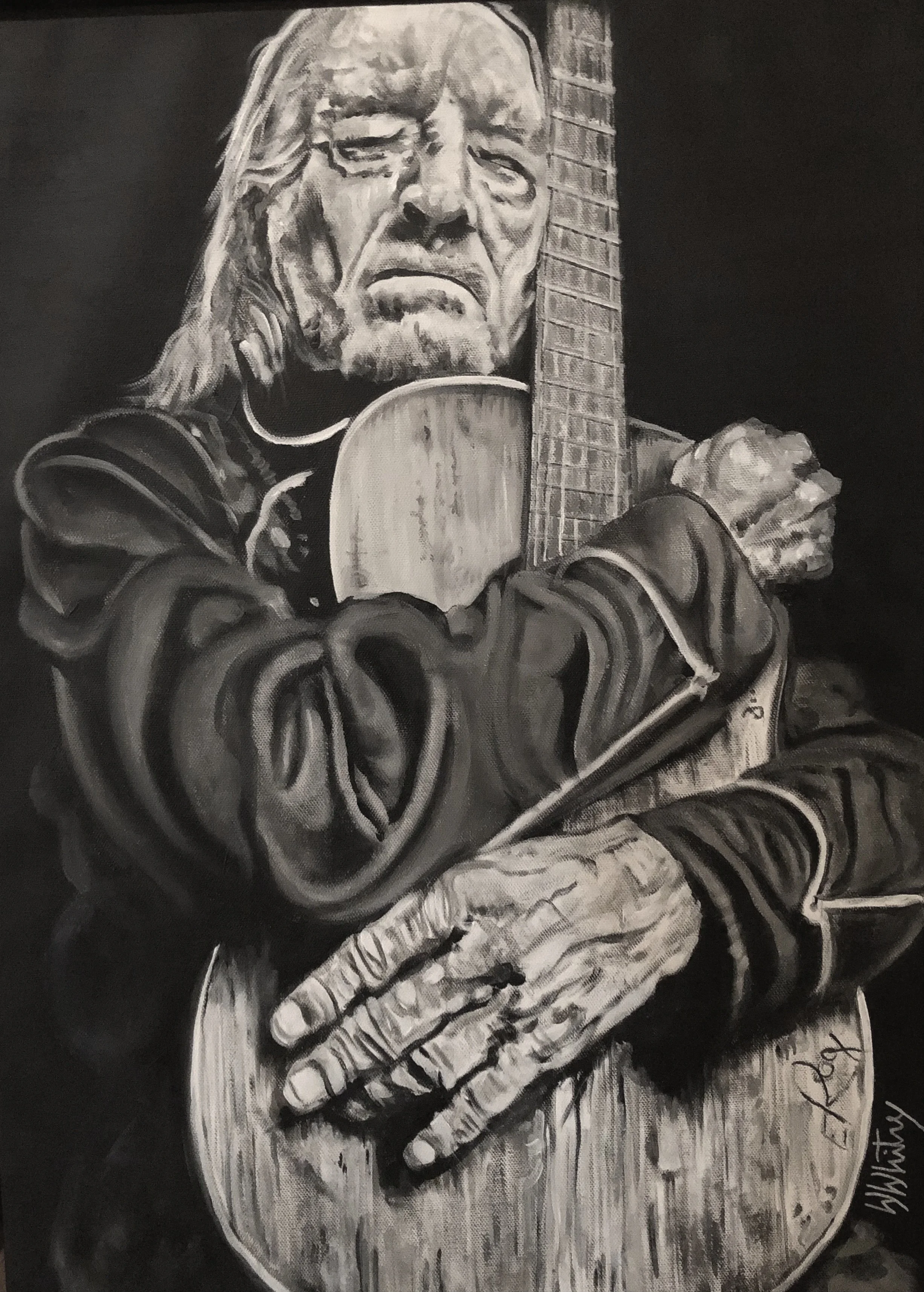 Willie Nelson "Willie and Trigger" 18"x24"