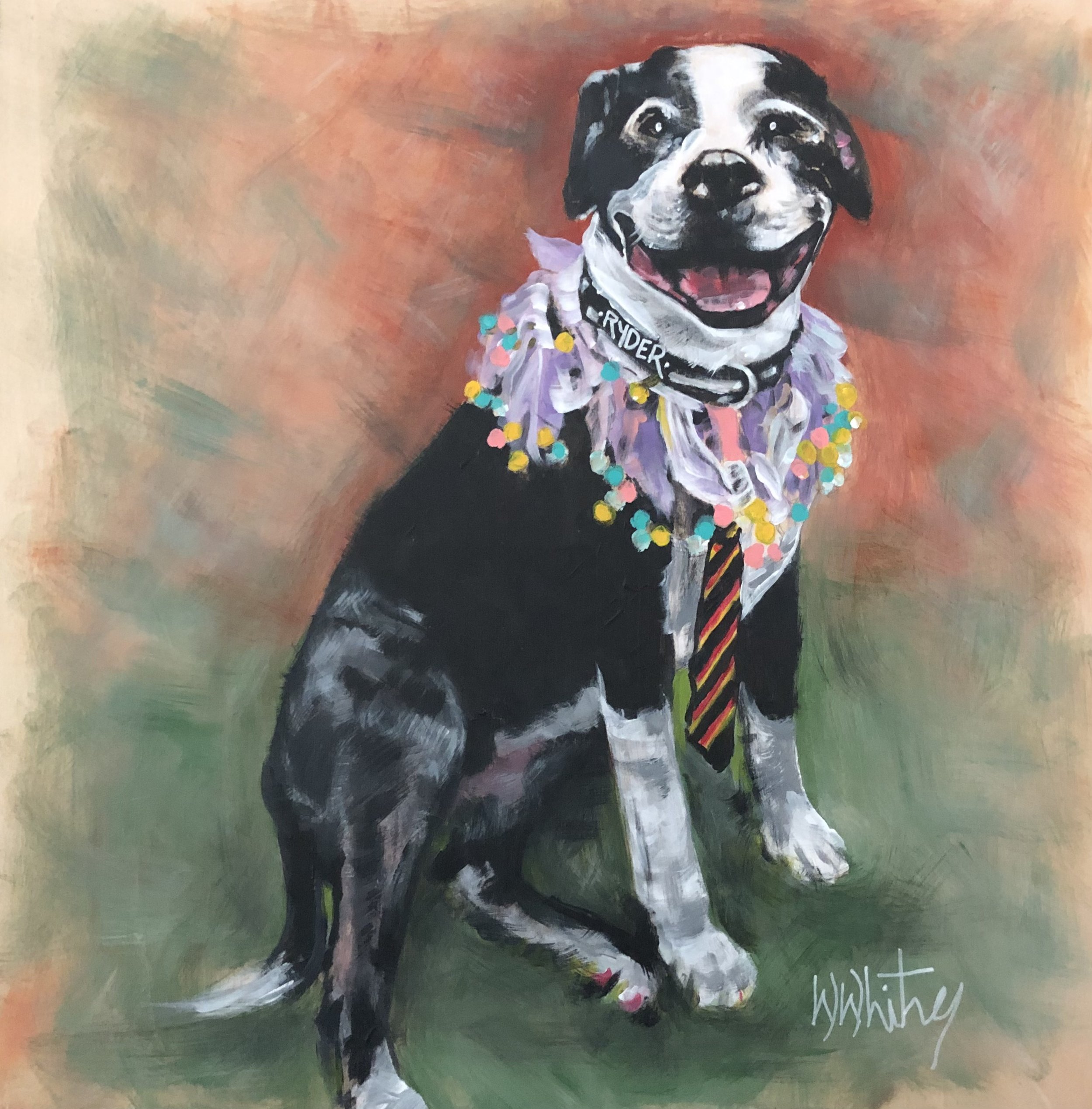Commission piece Ryder 18"x18" SOLD
