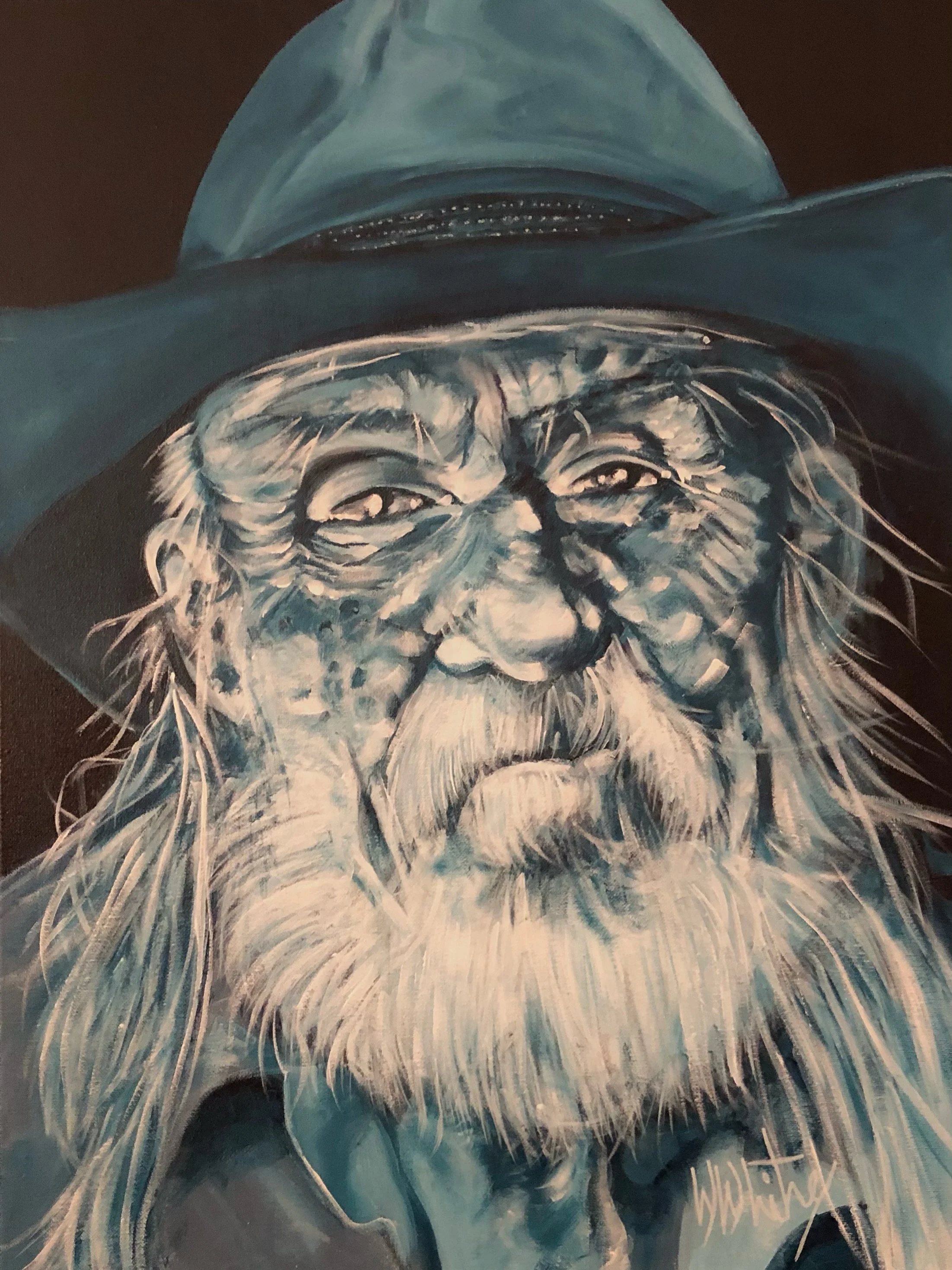 "Even Cowboys Get The Blues" 18"x24"