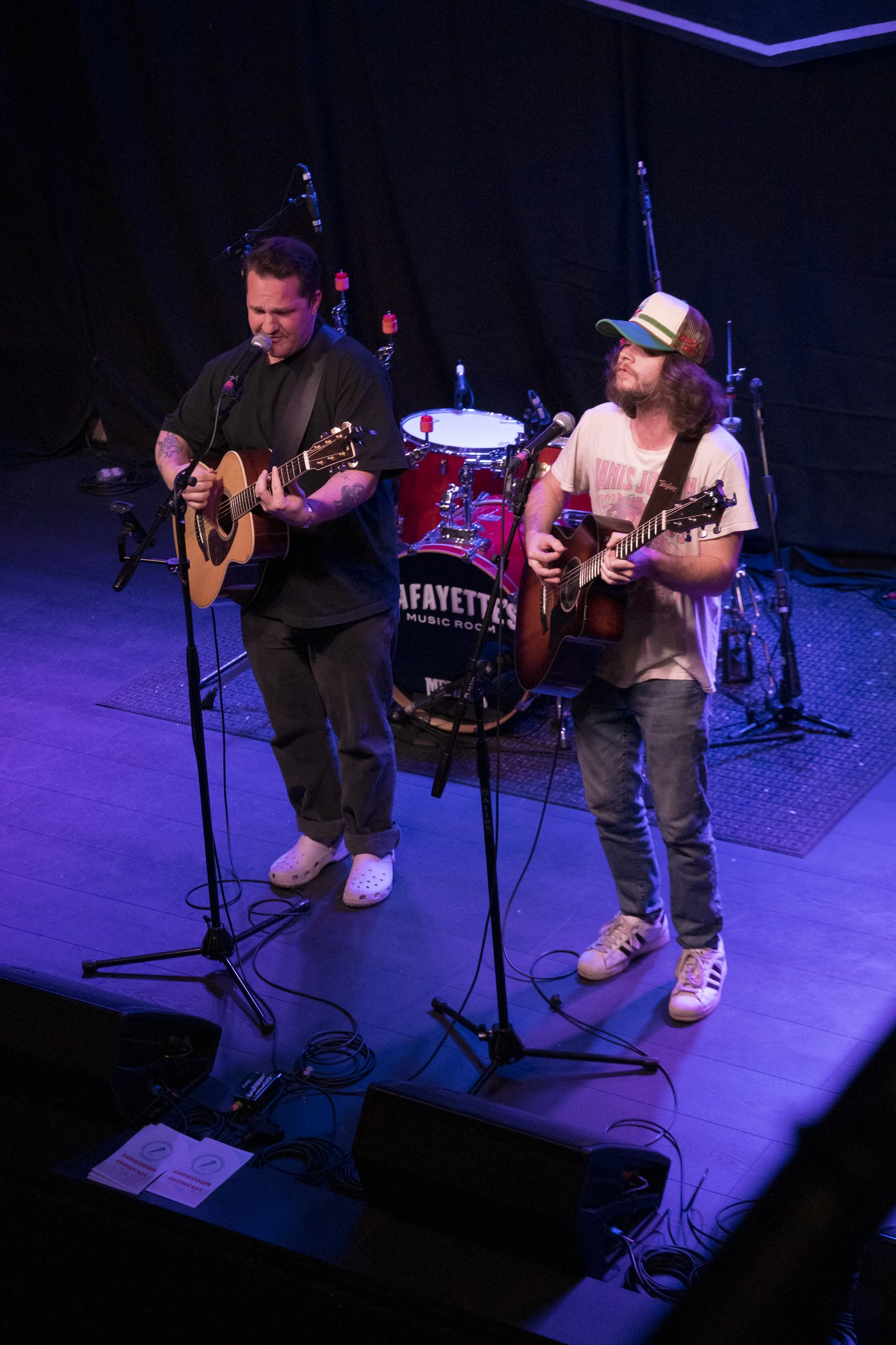 Noah Smith and Jack Elrod.  Noah was the 2025 First Place winner with his song "Strawberry."