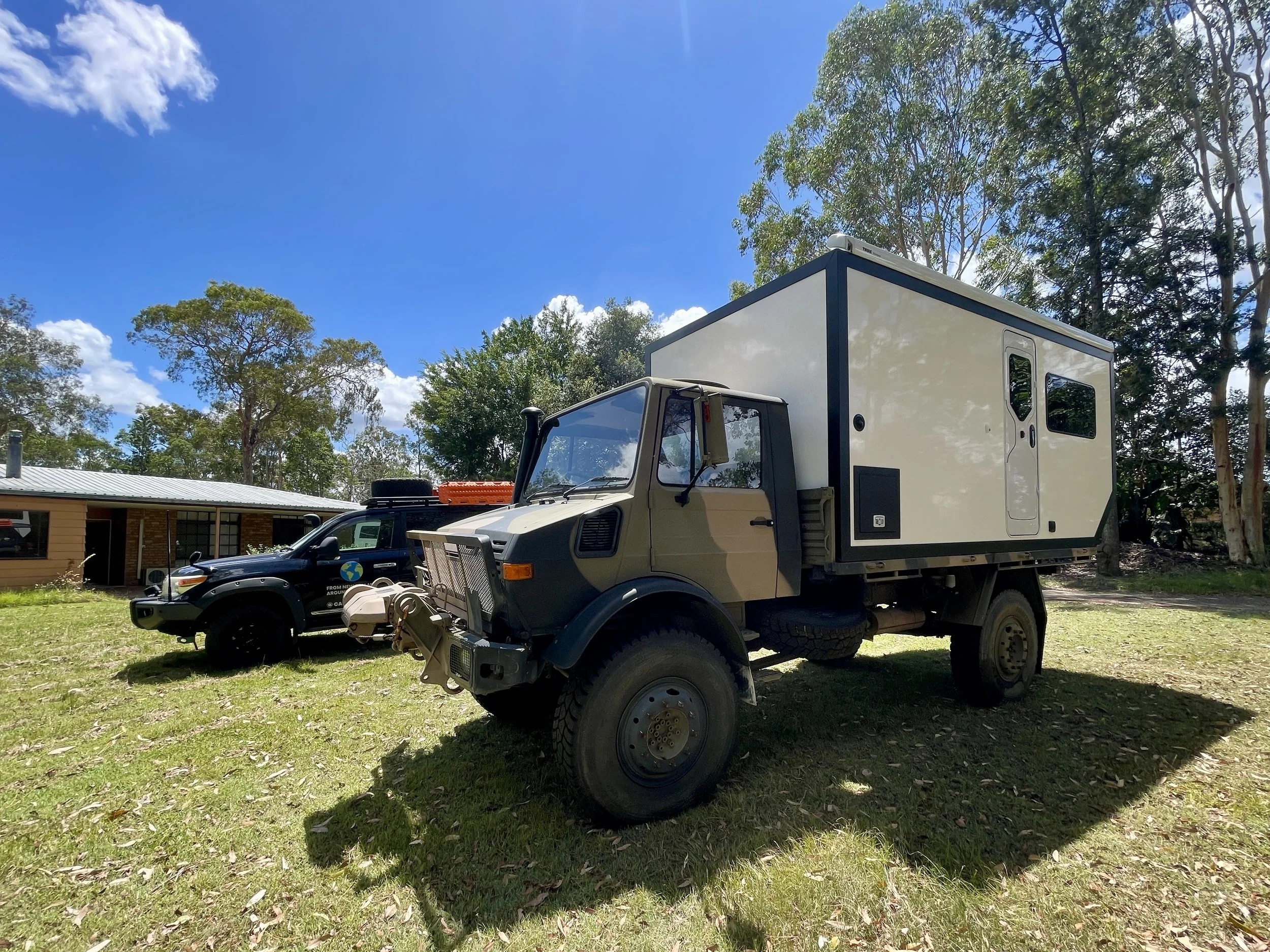 Before we painted, dwarfing Lara the cruiser