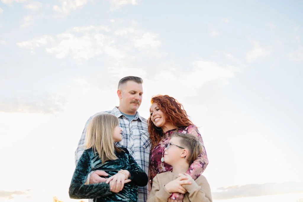 Lifestyle family photography capturing genuine connection and natural moments between parents and children. This St. George family photoshoot creates timeless, heartfelt images that celebrate each family’s unique relationships, personalities, and sto