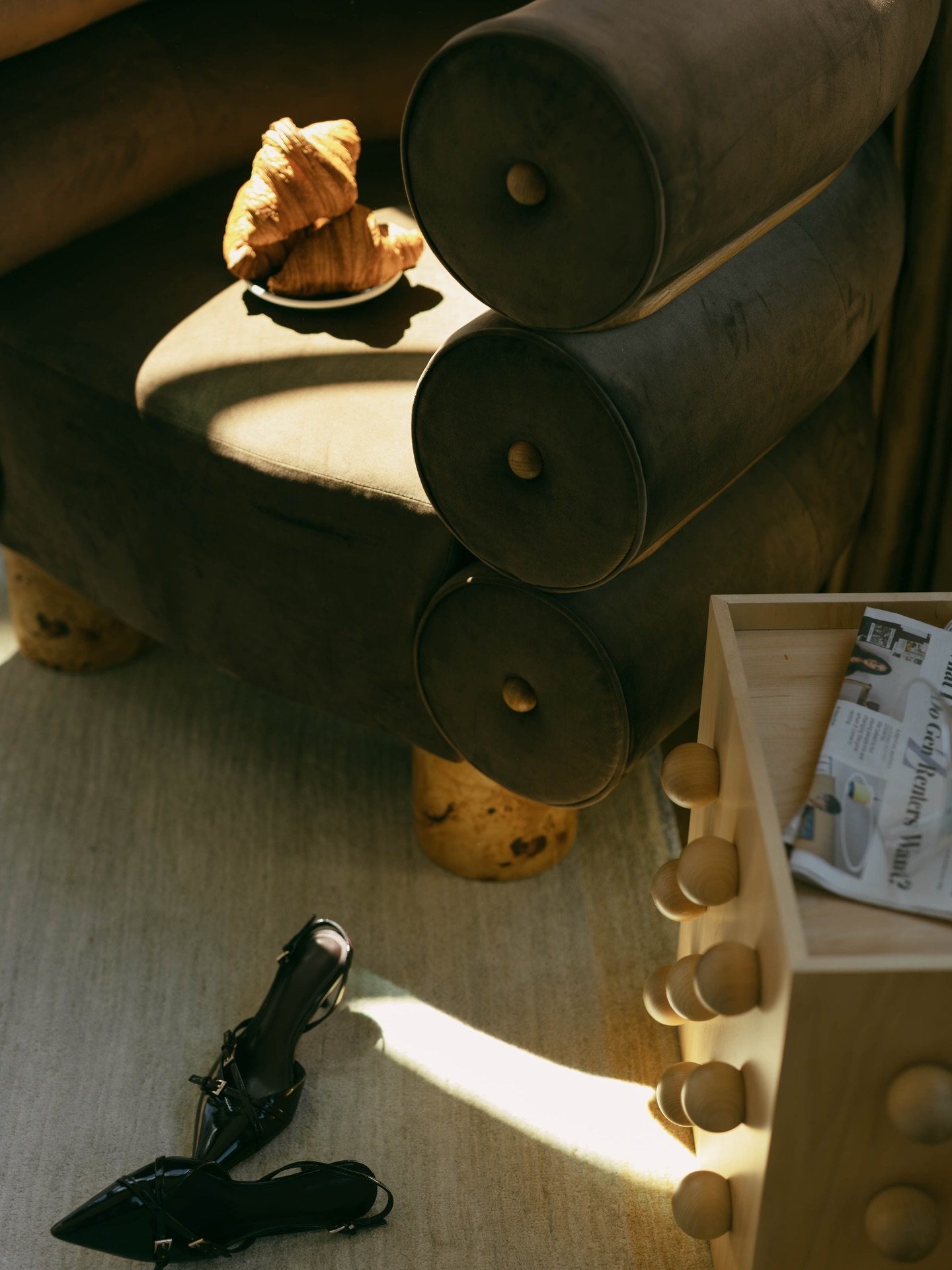 A well-made table becomes part of the rhythm of a home.

Picture it: Lingering in a slow morning, your favorite book rests on the threefold table while you grab your favorite mug filled with your hot drink of choice. Just sitting, you feel peaceful. 