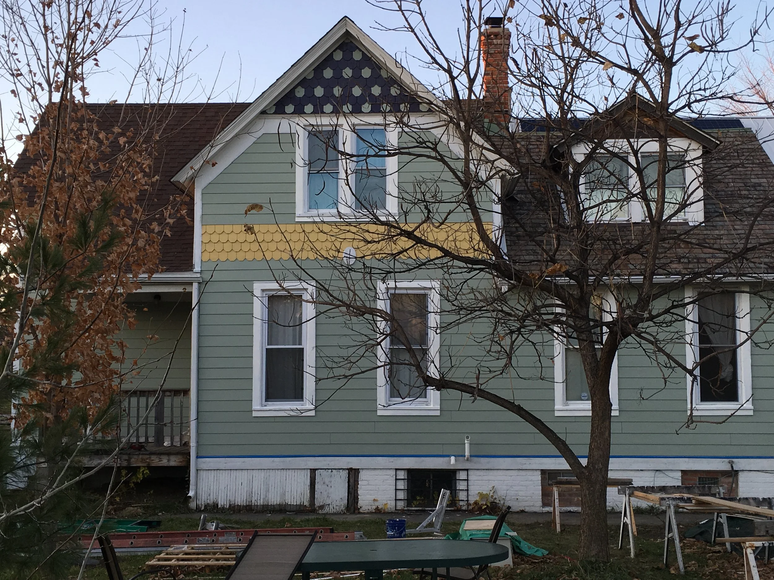 Exterior paint job on newly installed Hardi board siding