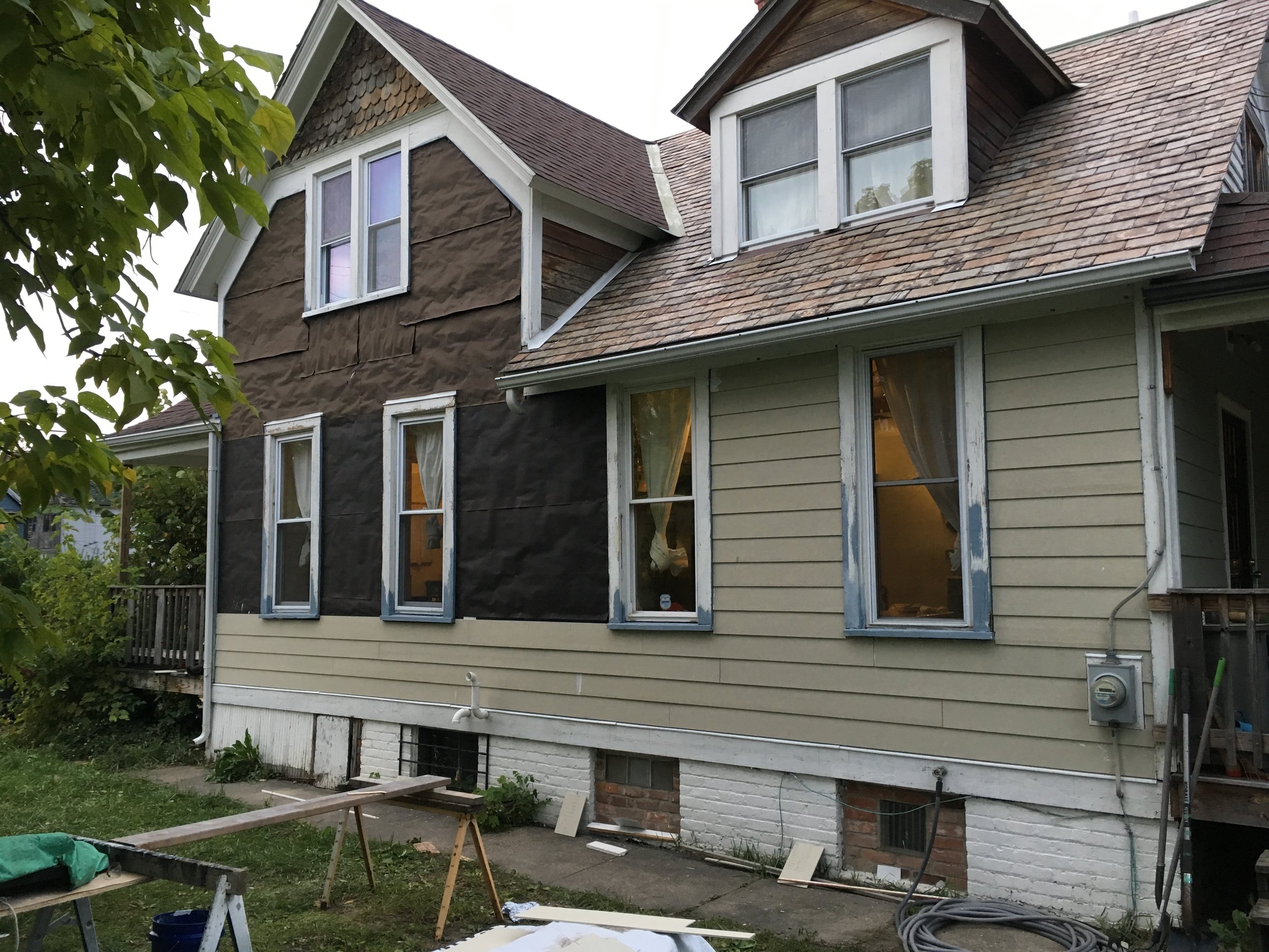 Siding install
