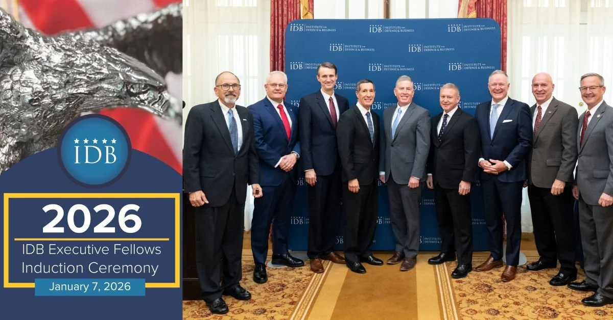Shane Yount Inducted as 2026 Executive Fellow with the Institute for Defense and Business