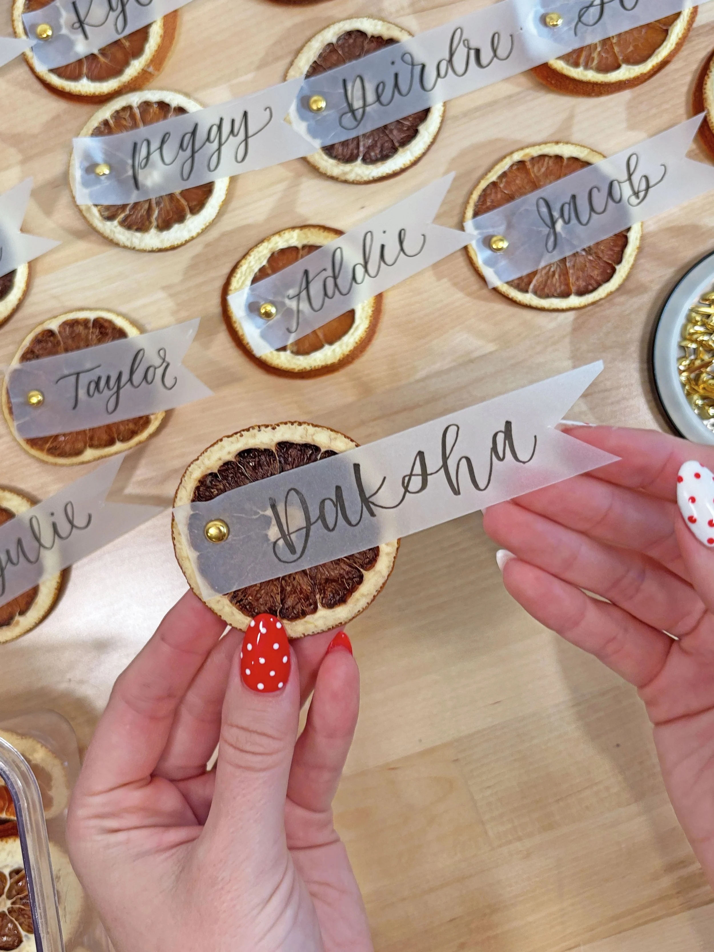 Brush Lettering Place Cards