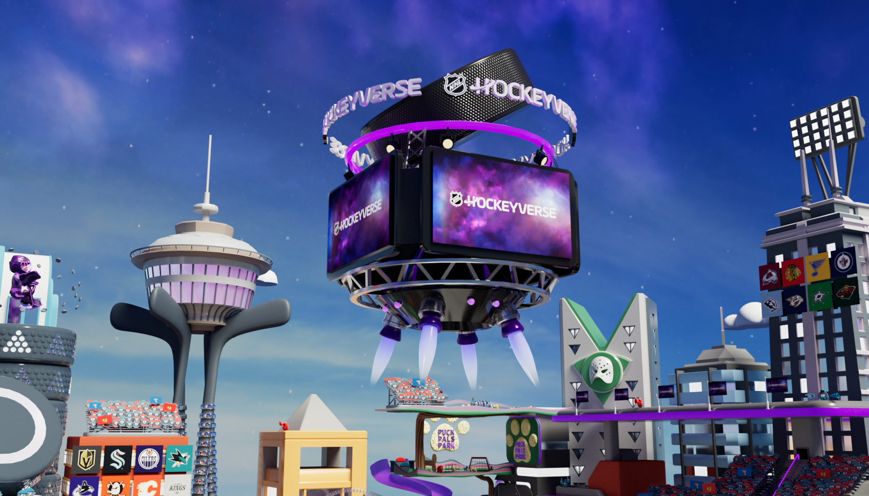 Jumbotron - Designed/model/tex. Optimized/tex surrounding buildings