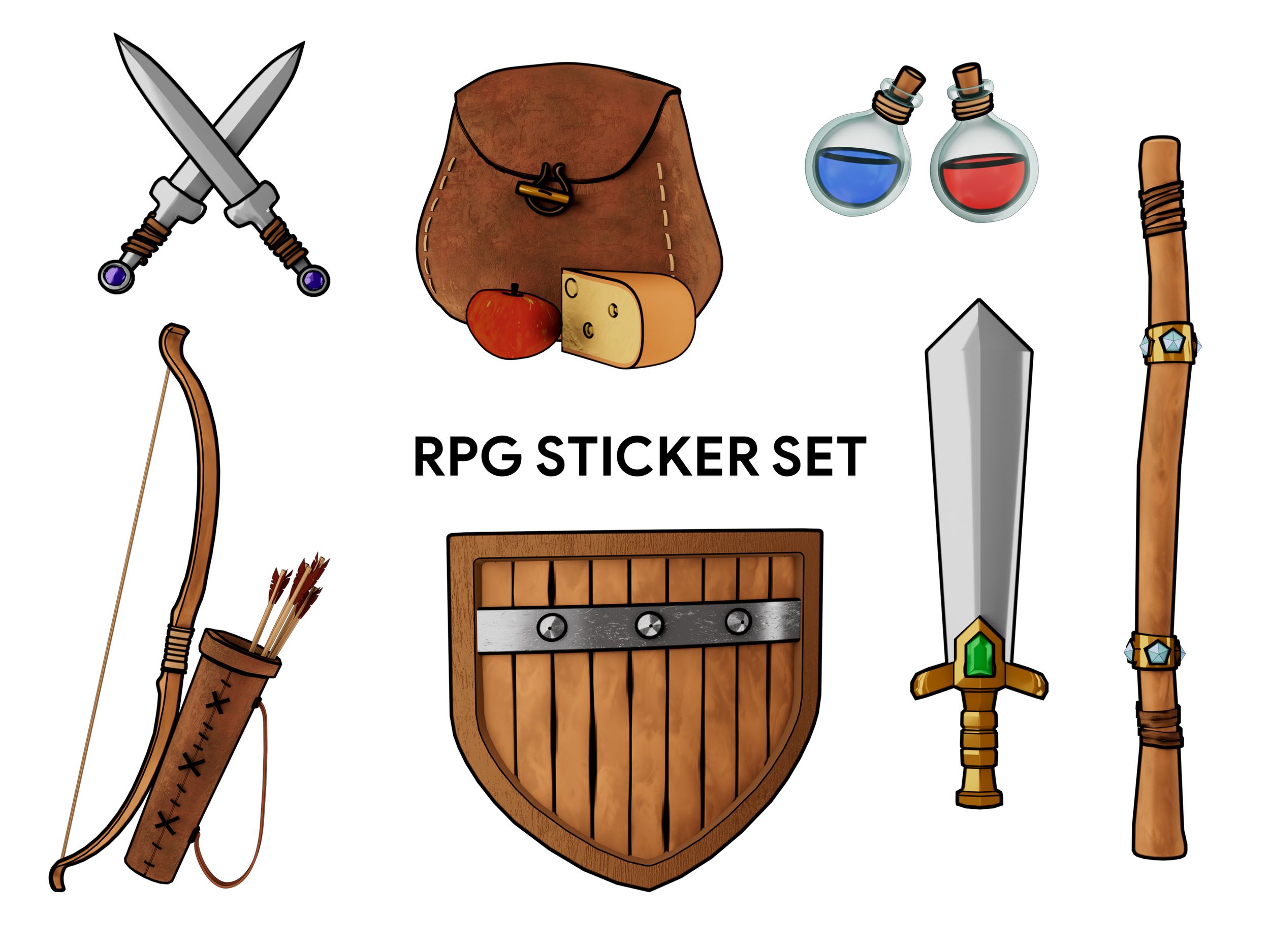 C4D RPG Sticker Set
