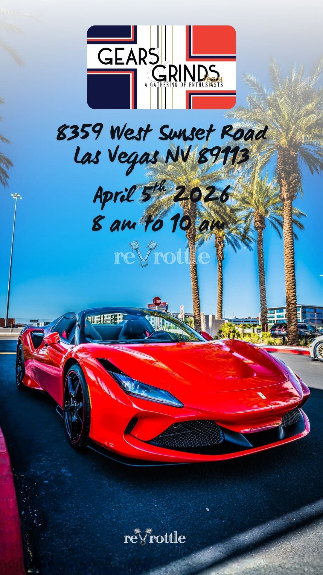 Gears and Grinds Vegas Las Vegas Cars Show april 5th 2026