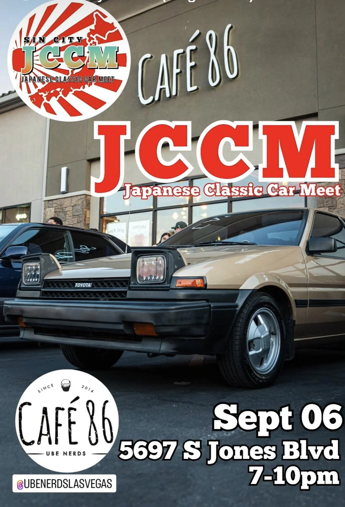 JCCM Japanese Classic Car Meet at Cafe 86 Sep 6th 2025
