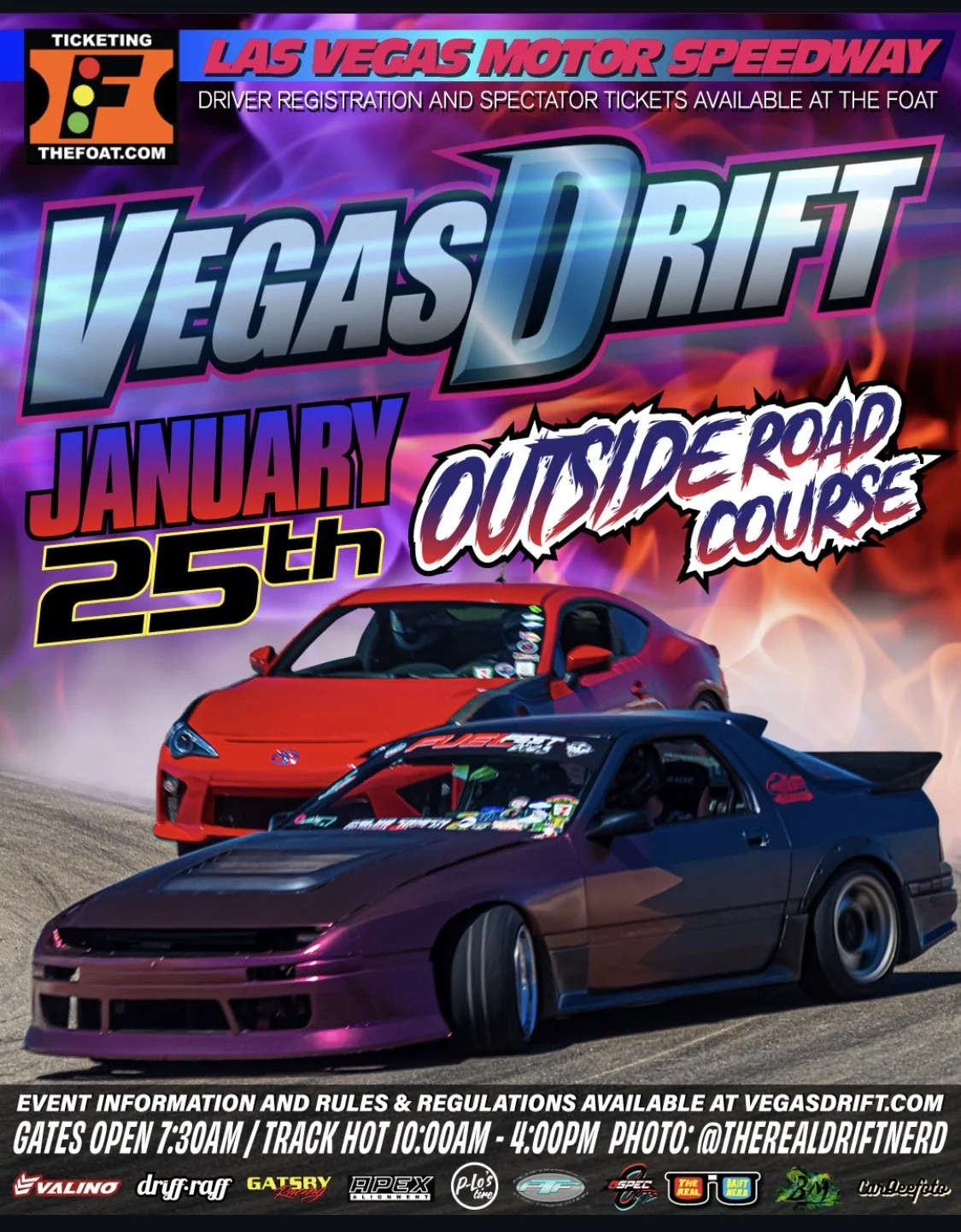 Vegas Drift Outside Road Course Las Vegas Motor Speedway Jan 25th 2025