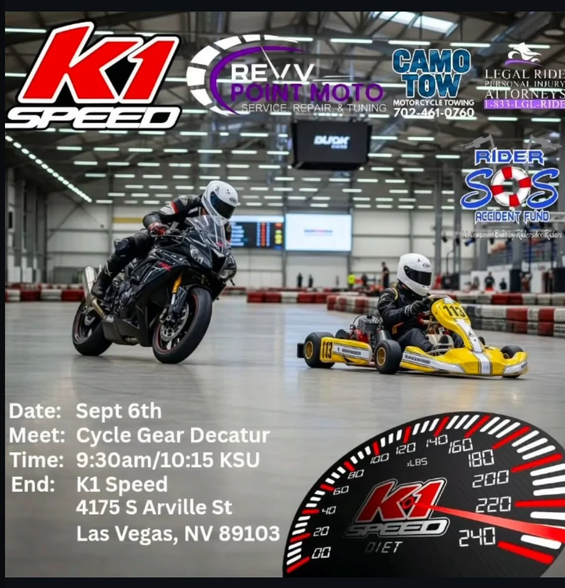 K1 Speed Cycle Gear Decatur sep 6th 2025