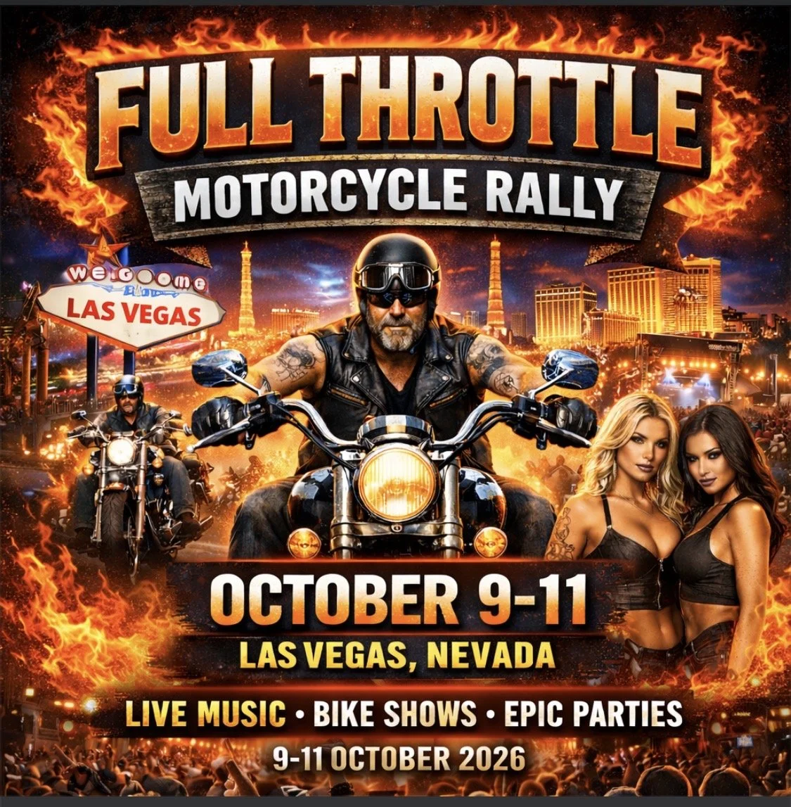 Full Throttle Motorcycle Rally Oct 9th to 11th 2026