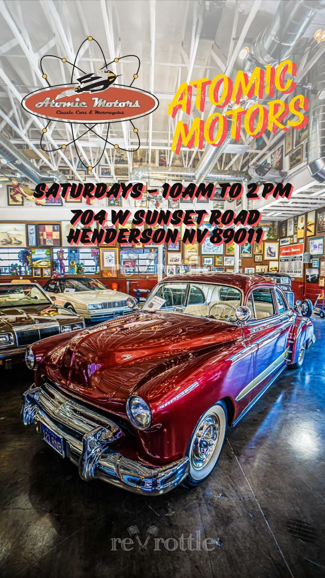 Atomic Motors Weekly Open House Las Vegas Car Meet mar 21st 2026