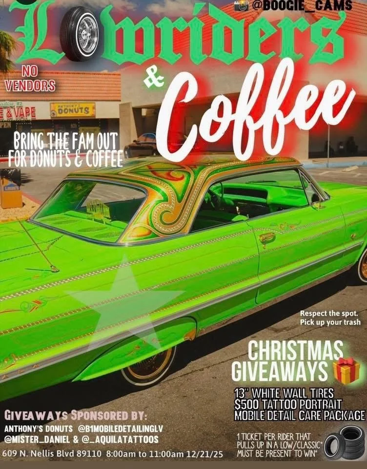 Lowriders and Coffee Anthonys Donuts dec 21st 2025