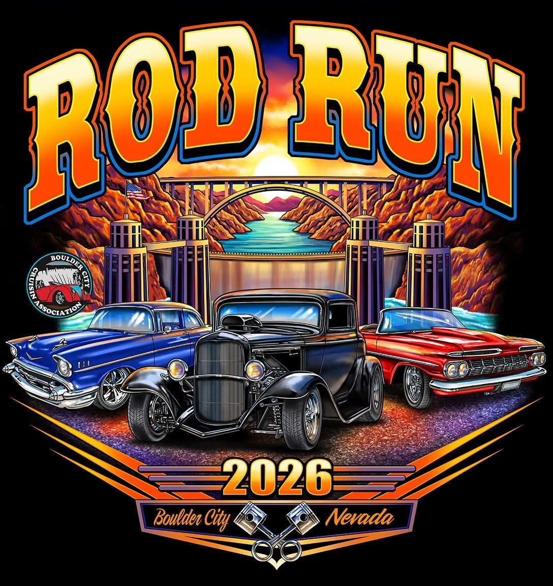 Annual Rod Run Spring Jamboree Boulder City Crusin Association may 2nd-3rd 2026
