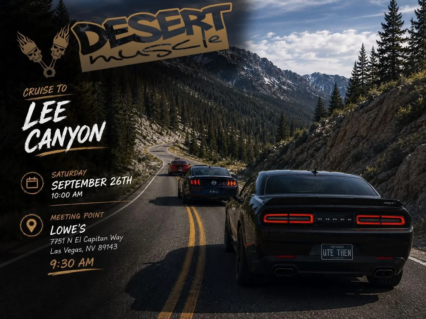 Desert Muscle Cruise To Lee Canyon sep 26th 2026