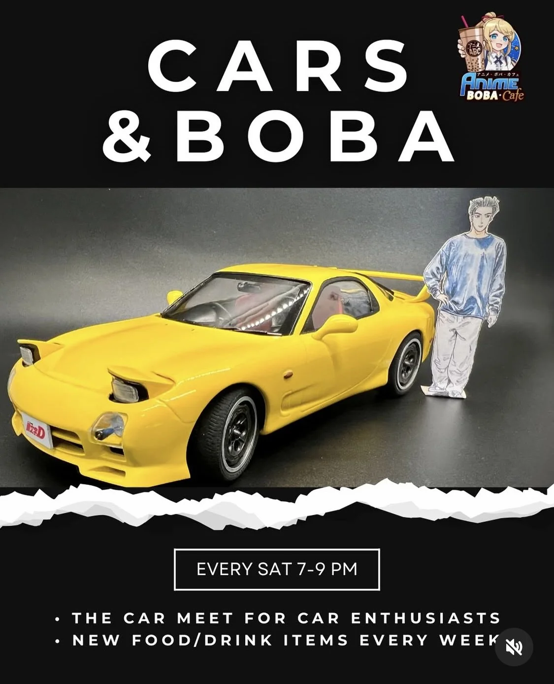 Cars and Boba Anime Boba Cafe Car Meet oct 31st 2025