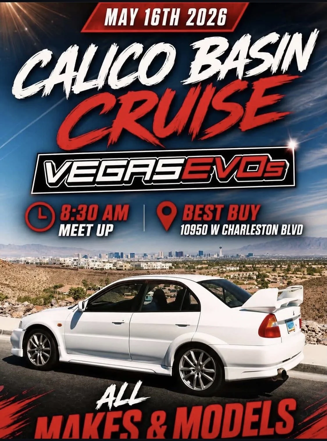 Calico Basin Cruise Vegas EVOs may 16th 2026