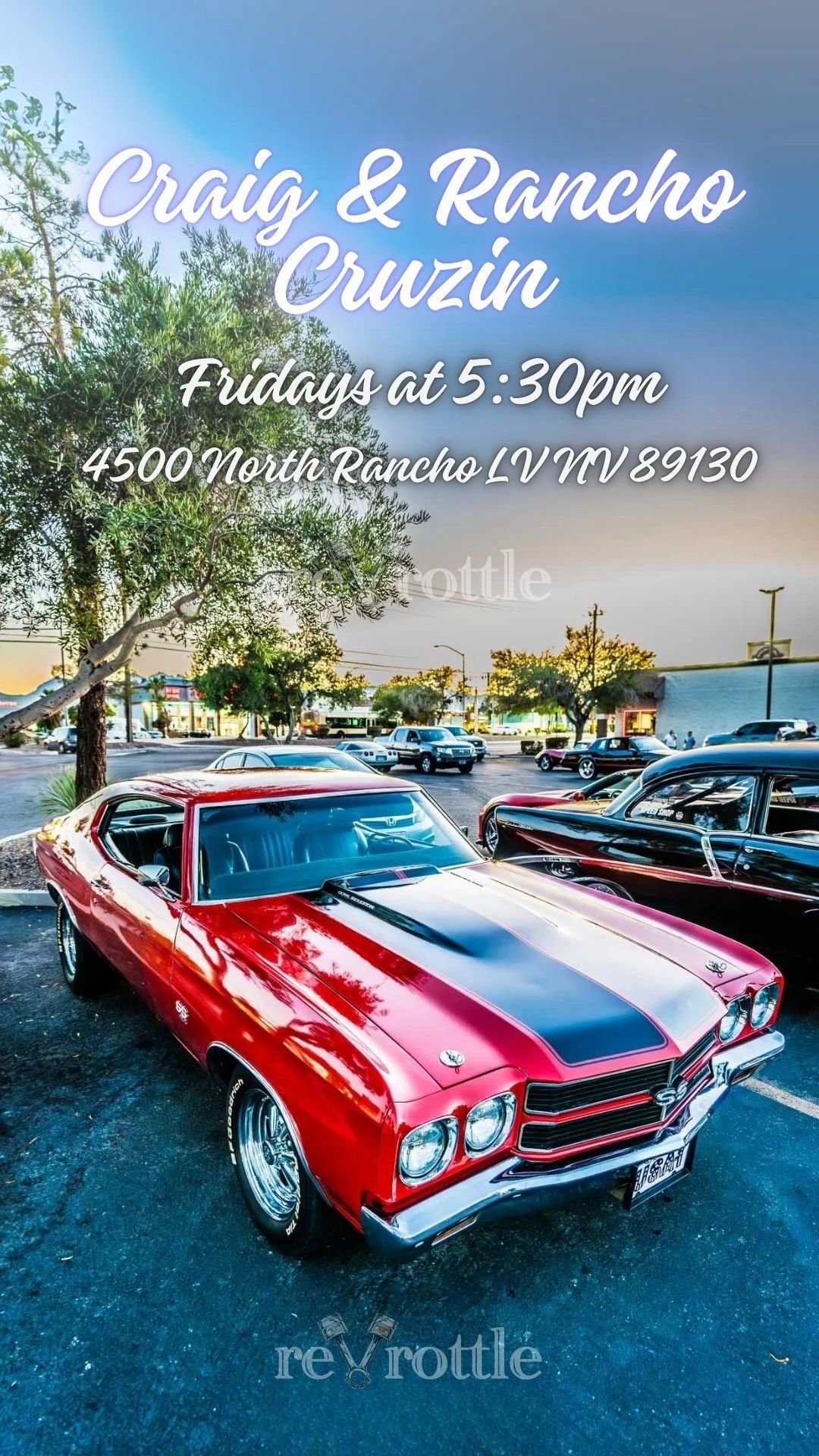 Craig and Rancho Cruzin at Boulevard Home Las Vegas Car Meet may 29th 2026