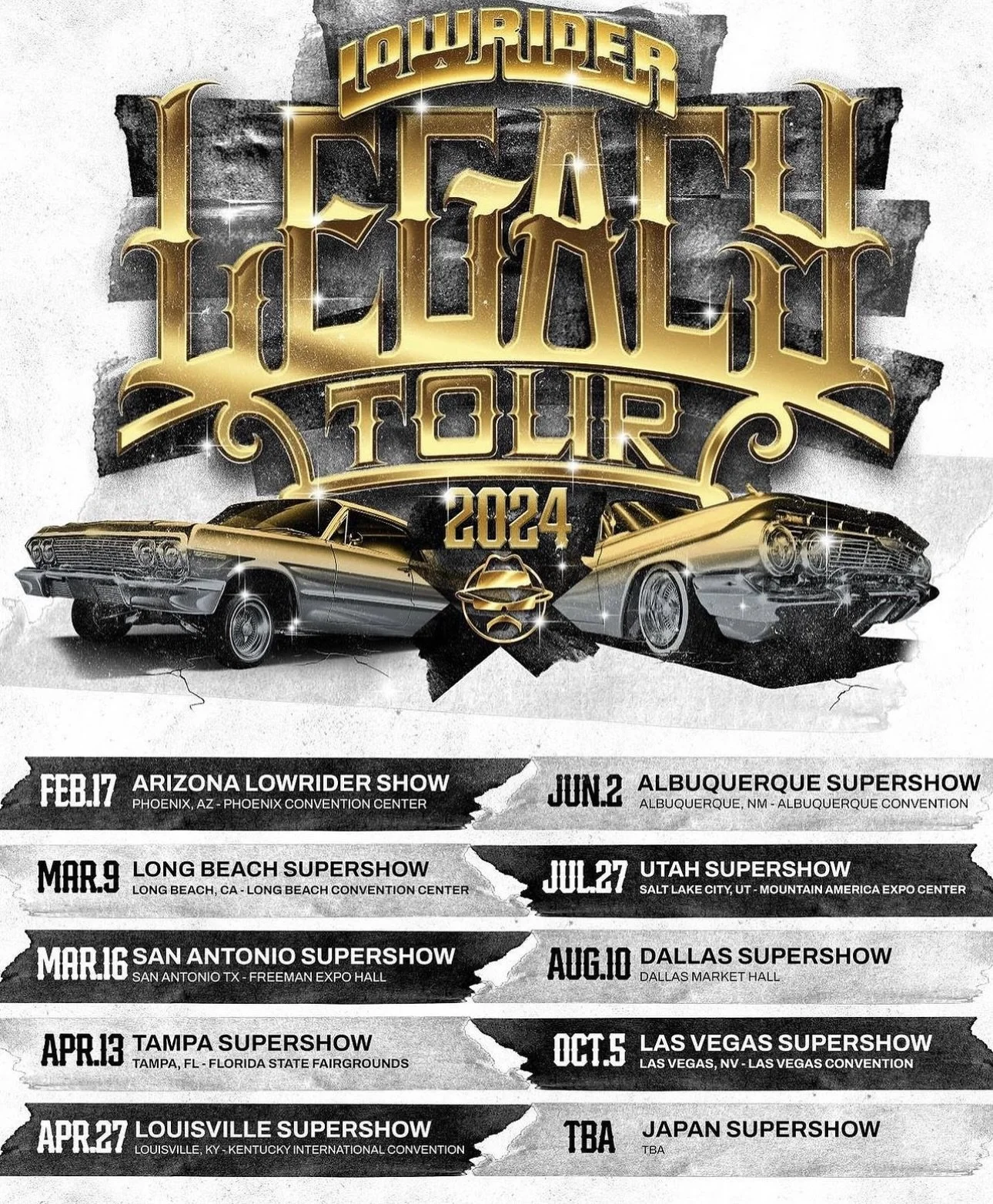 Lowrider Legacy Tour 2024 Car Show Las Vegas Convention Sat Oct