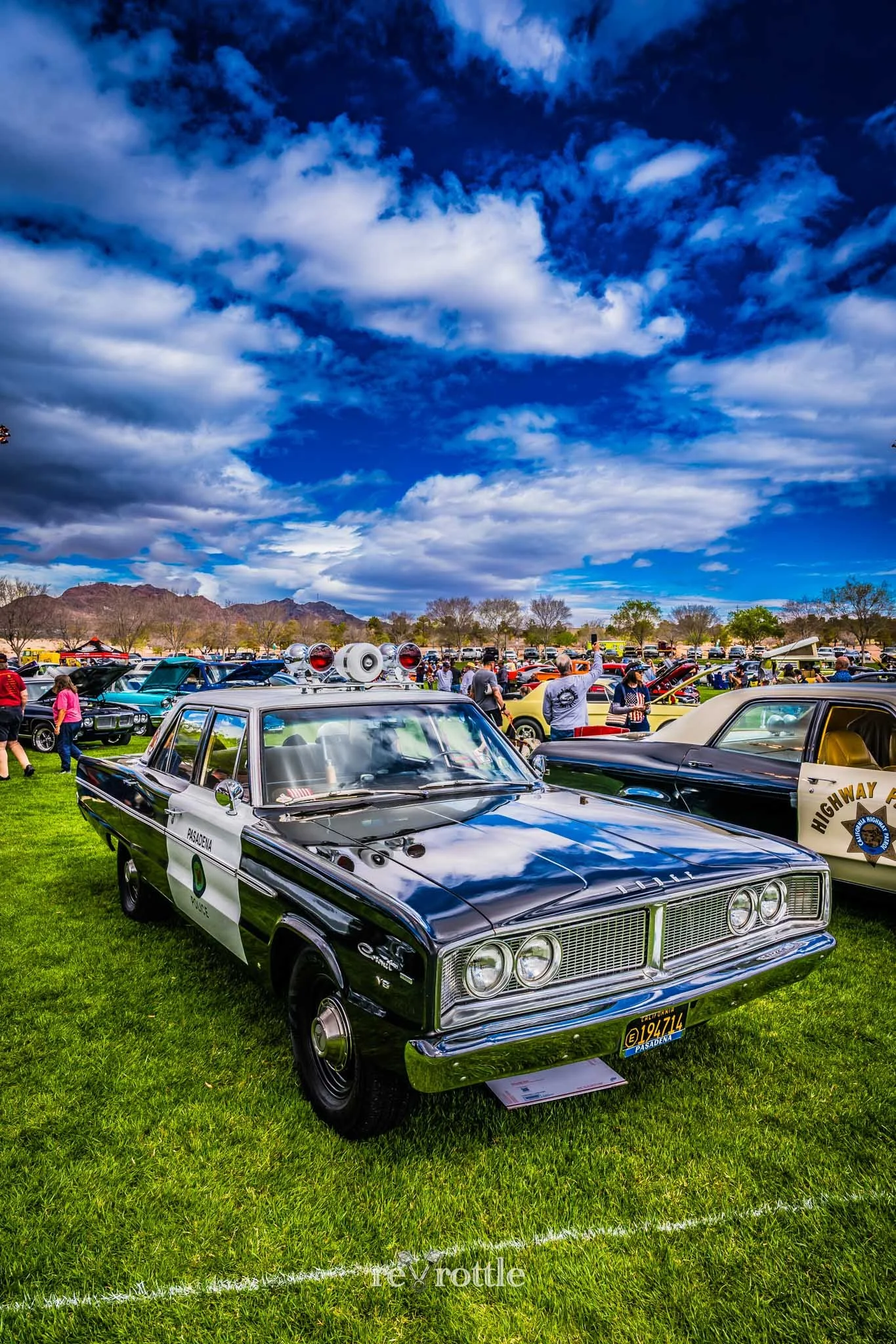 1966 Dodge Coronet Deluxe Pasadena Police Car 2024 Injured Police Officers Fund Classic Car and Emergency Vehicle Show