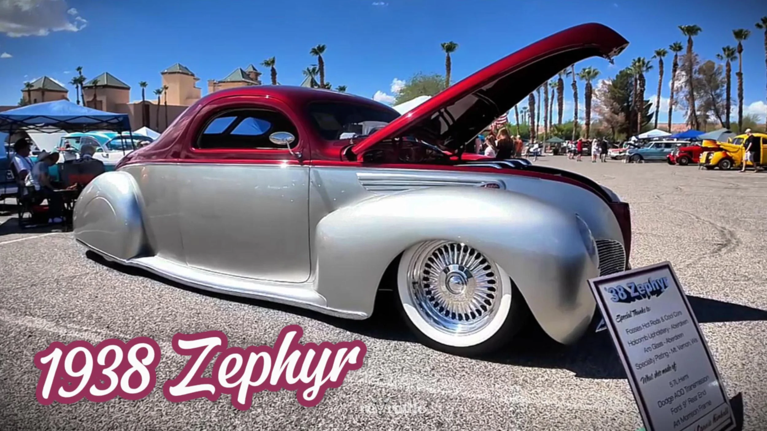 1938 Zephyr 3 Window Coupe Custom at The Super Show 2025 CasaBlanca Hotel Mesquite