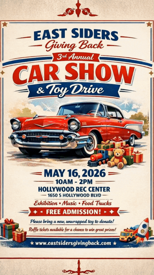 East Siders Giving Back 3rd Annual Car Show Toy Drive may 16th 2026