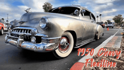 1950 Chevy Fleetline at Tacos and Tires Car Show