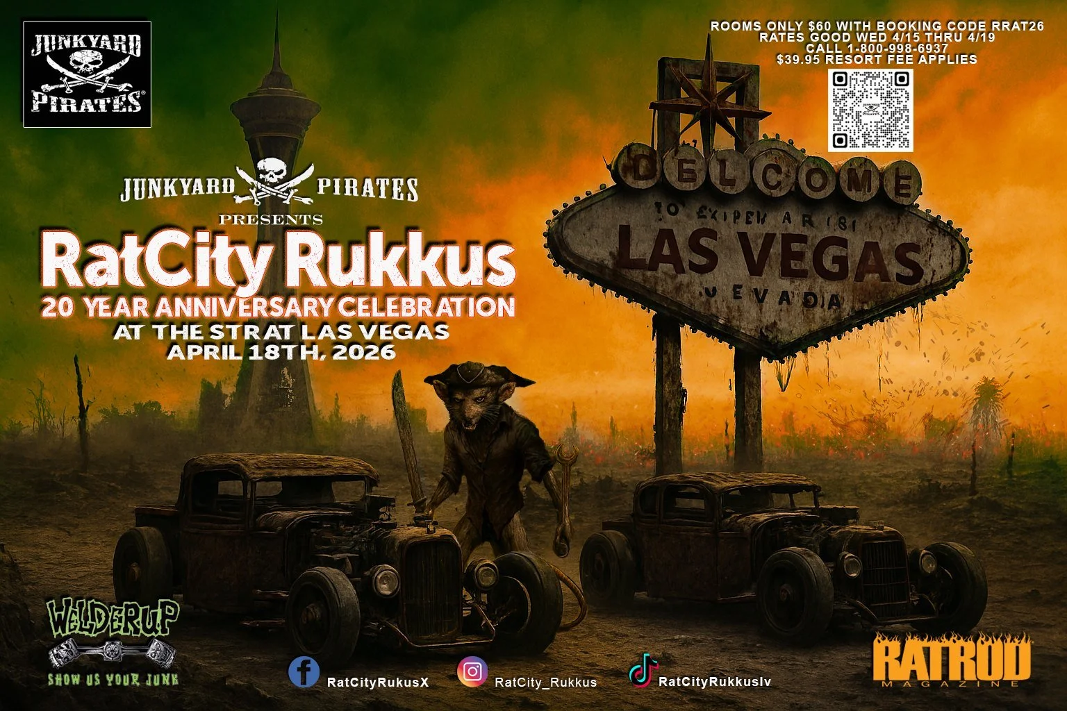 RatCity Rukkus Junkyard Pirates Welderup Ratrod Magazine april 18th 2026
