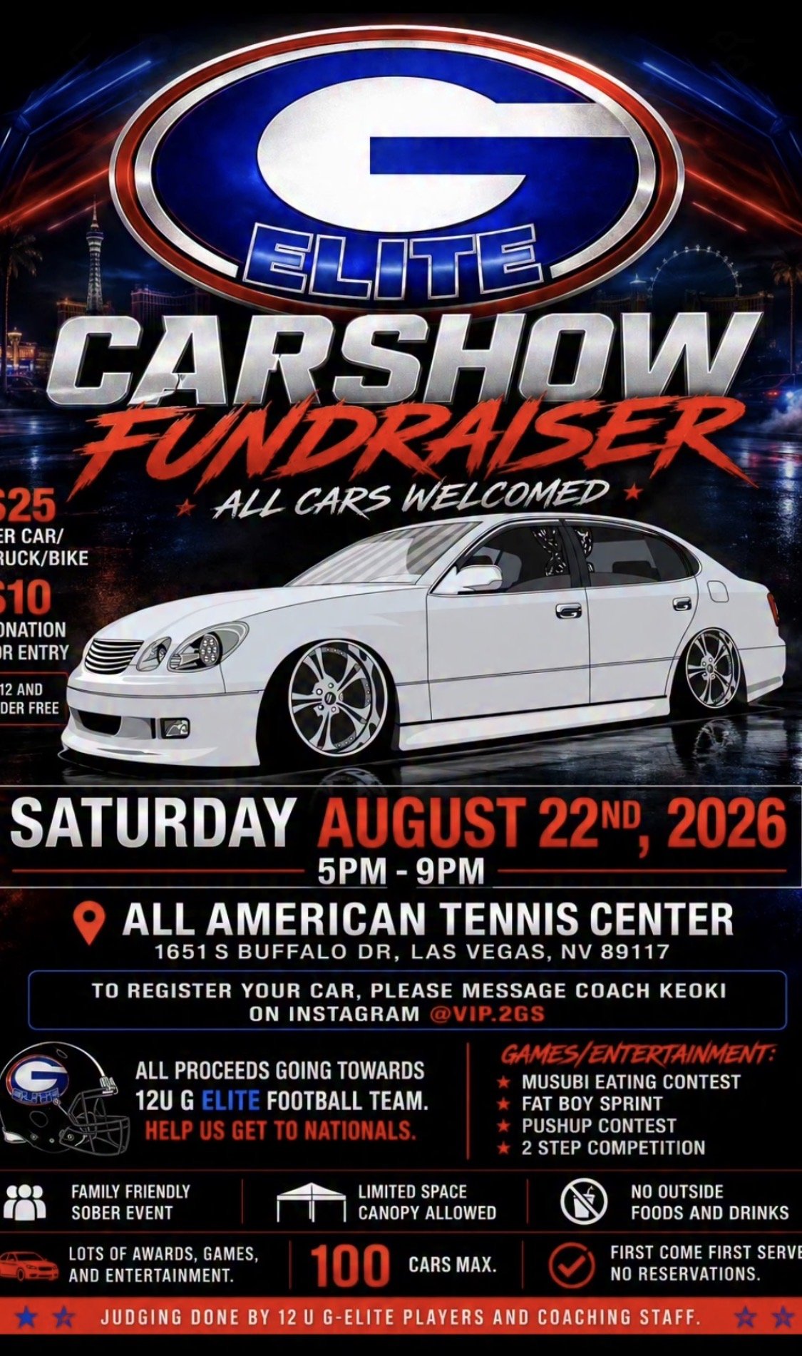 Elite Carshow Fundraiser august 22nd 2026
