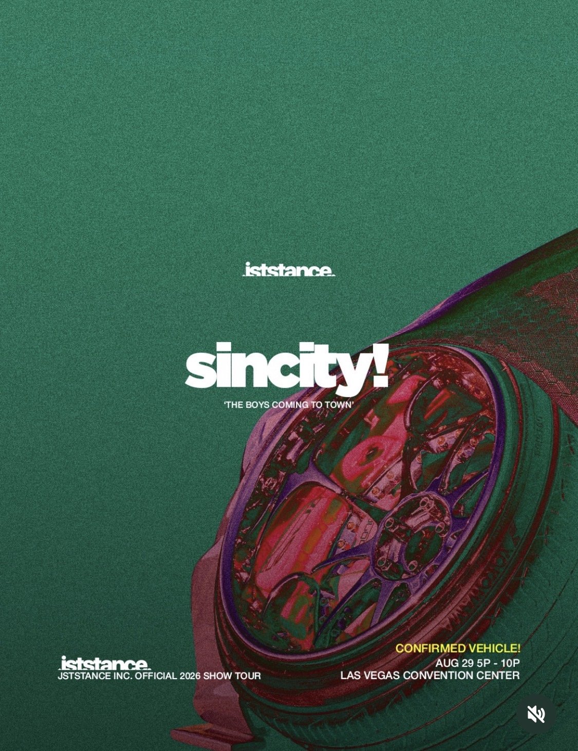 JSTSTANCE Sincity Official 2026 Show Tour aug 29th 2026