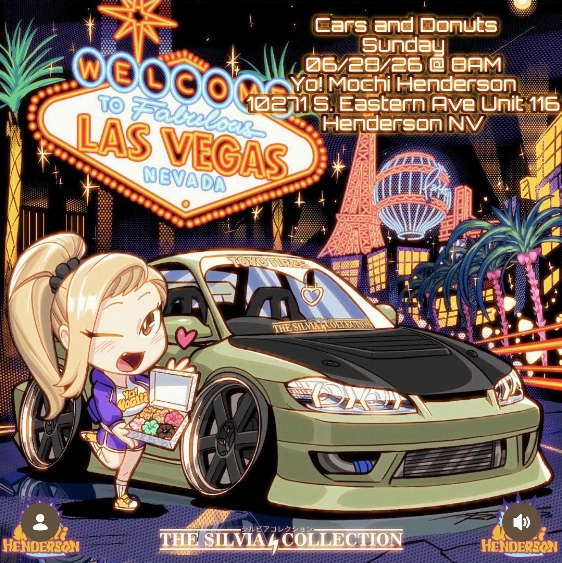 Cars and Donuts Yo Mochi The Silvia Collection june 28th 2026