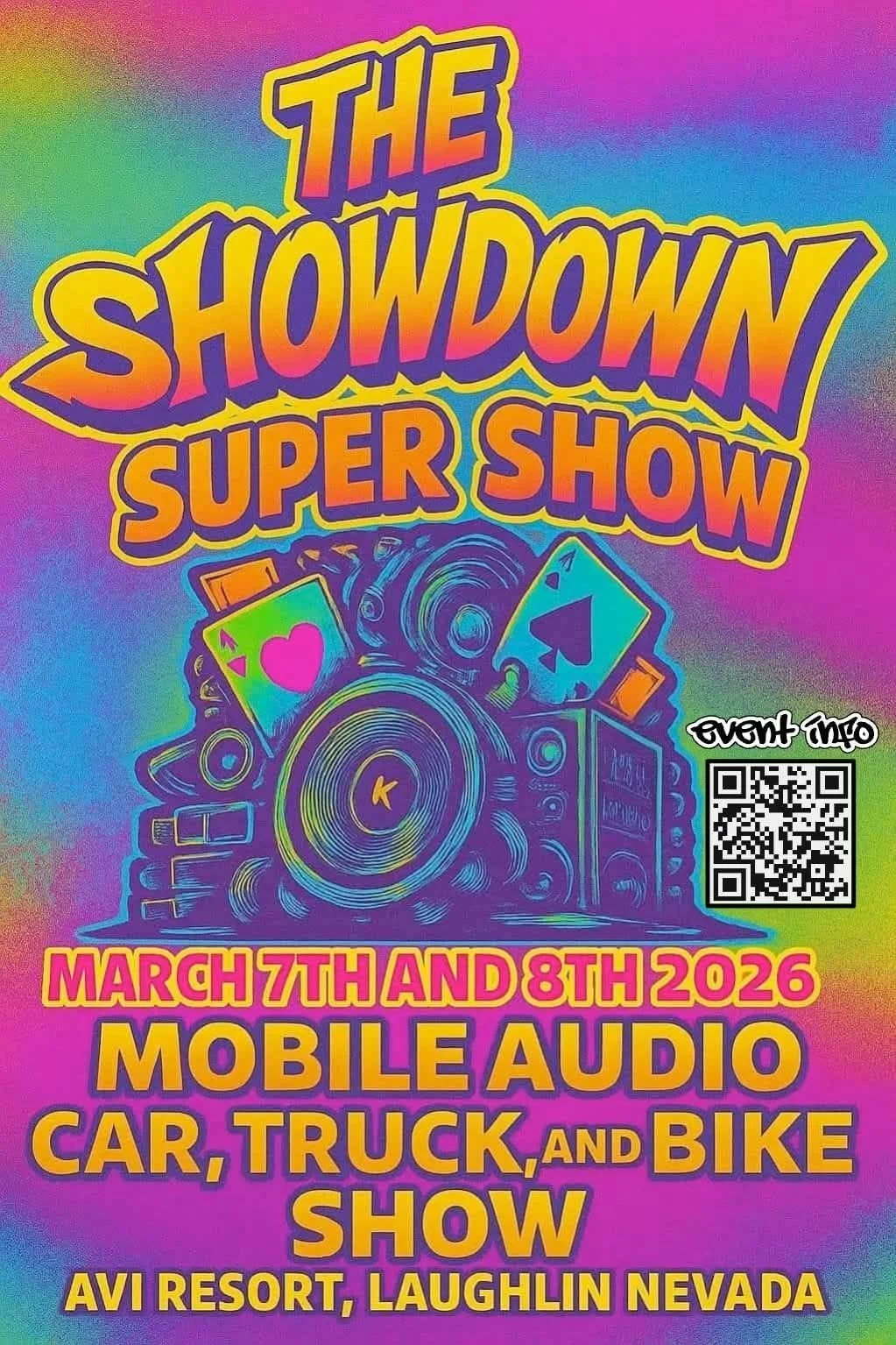 The Showdown Super Show Mobile Audio Car Truck Bike Show Laughlin mar 7th 8th 2026