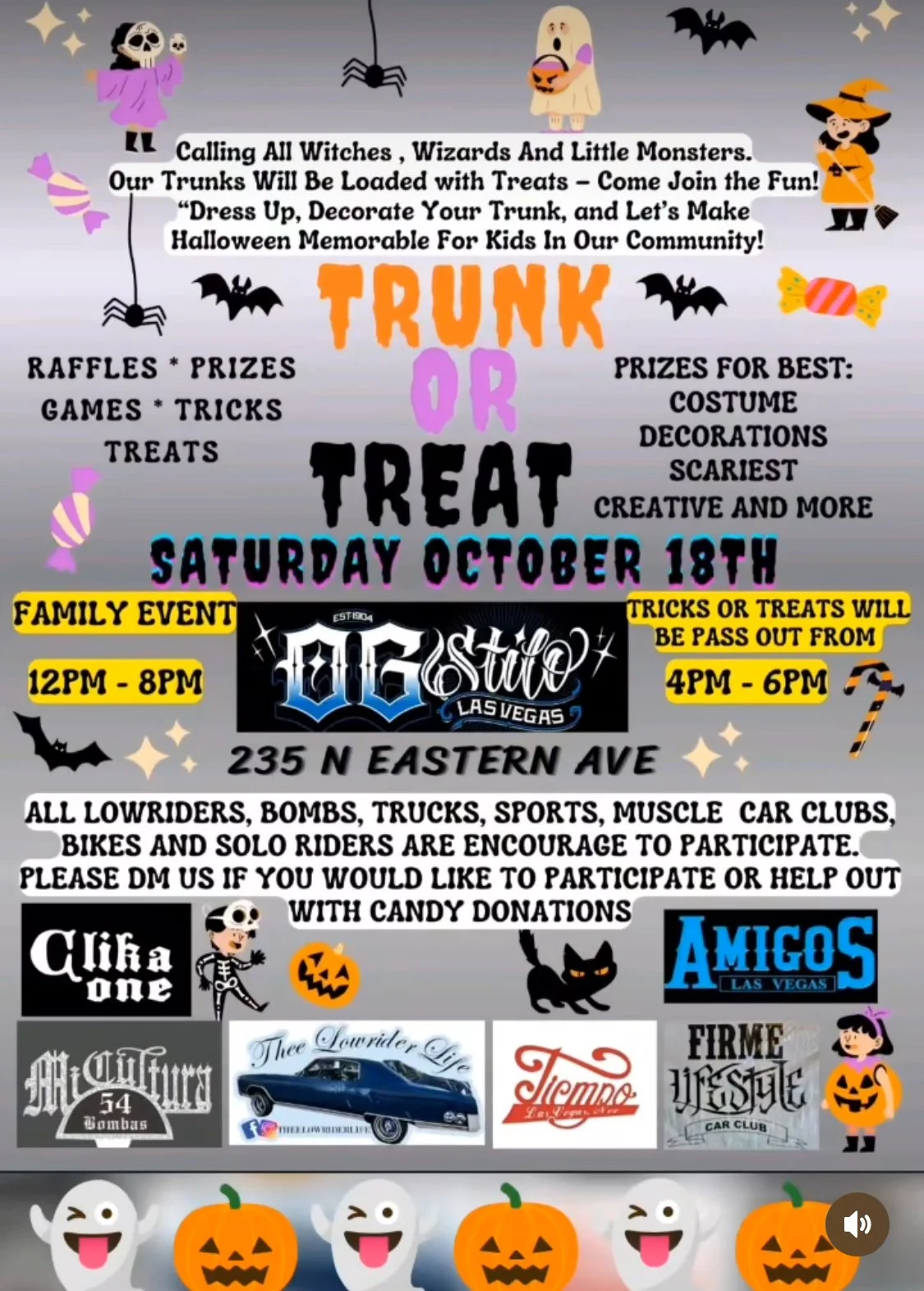 OG Stilo Las Vegas Trunk or Treat oct 18th 2025