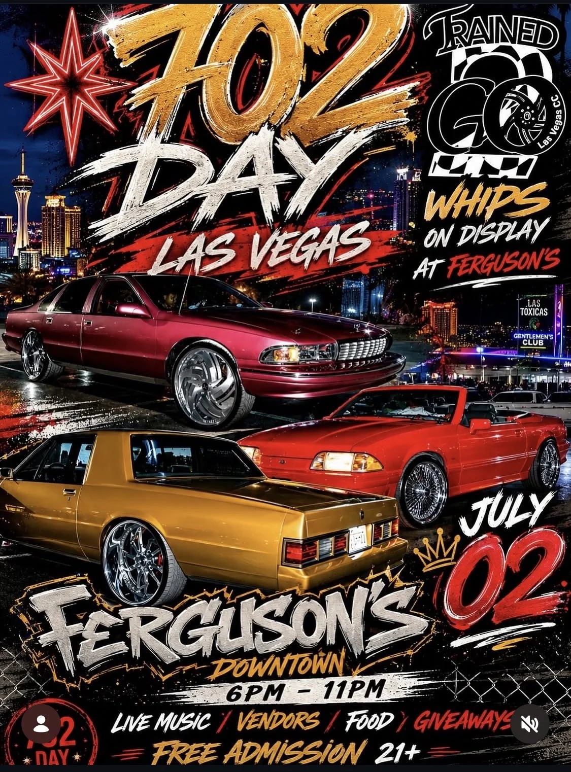 702 Day Las Vegas Fergusons Downtown Trained 2 Go LV CC july 2nd 2026
