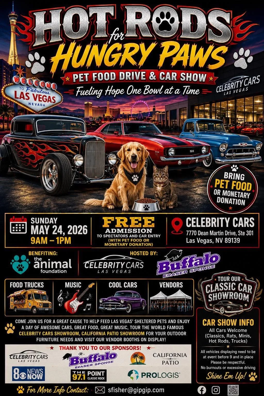 Hot Rods For Hungry Paws may 24th 2026