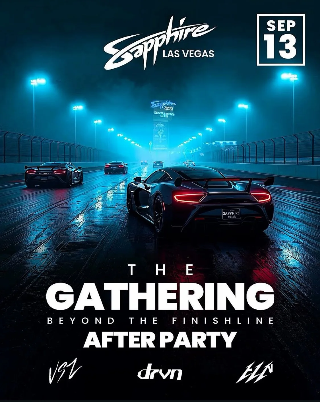 The Gathering Beyond The Finishline After Party DRVN Social Club Sapphire Las Vegas sep 13th 2025